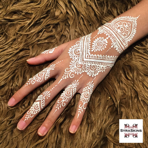 Waterproof White Henna Cone – SyraSkins Pte. Ltd.